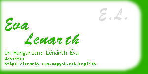 eva lenarth business card